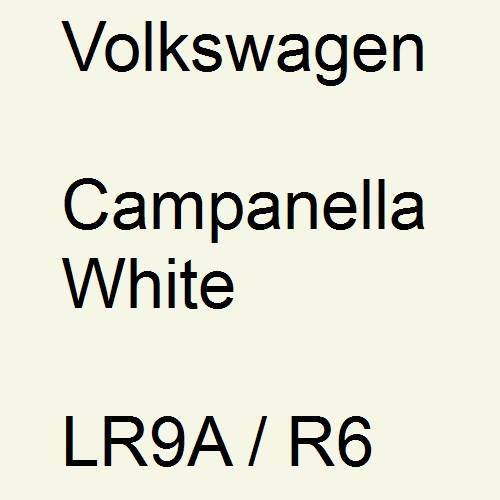 Volkswagen, Campanella White, LR9A / R6.